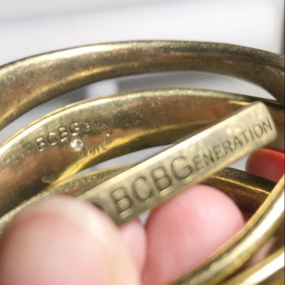 BCBGeneration Gold Tone Bangle Set - Picture 5 of 9